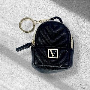 Victoria’s Secret Black Handbag Mini Backpack Purse- NWOT